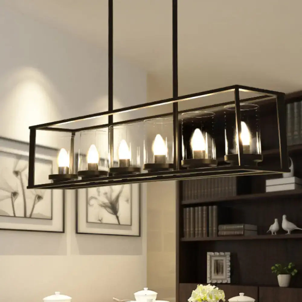 Modern dark bronze classic black island pendant light dining room
