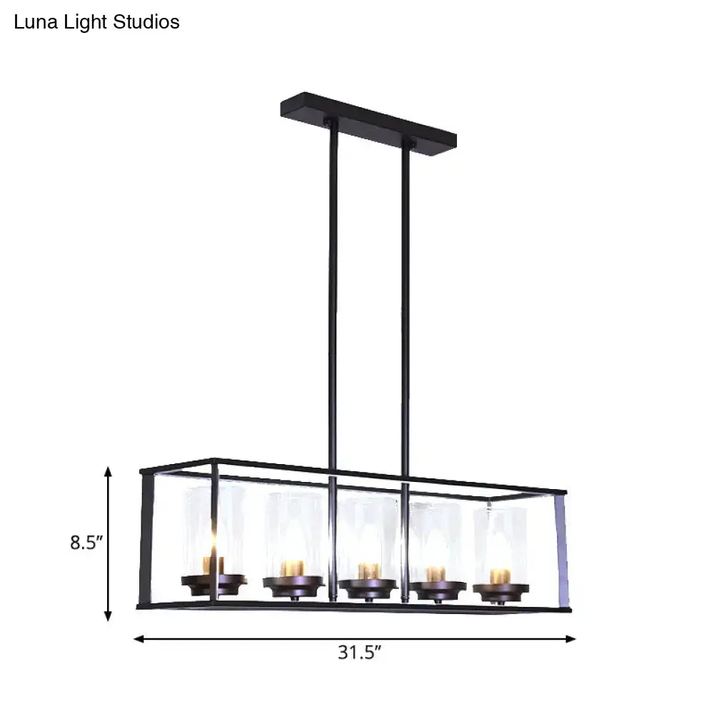 Modern dark bronze classic black island pendant light dining room