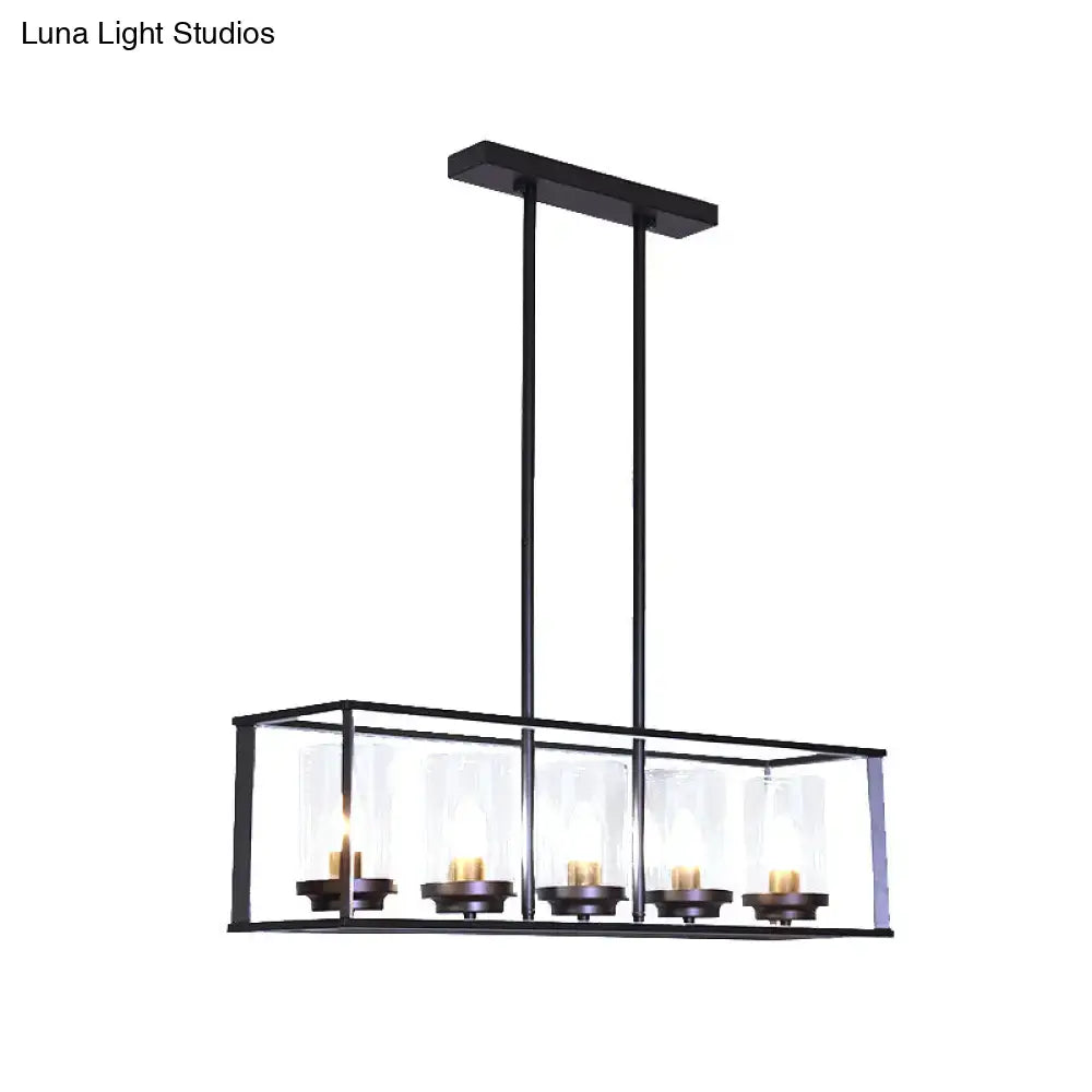 Modern dark bronze classic black island pendant light dining room