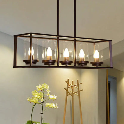 Modern dark bronze classic black island pendant light dining room