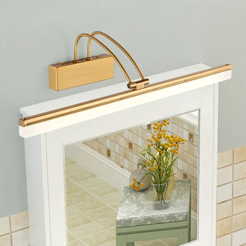 Modern dark bronze led wall light bathroom vanity fixture
