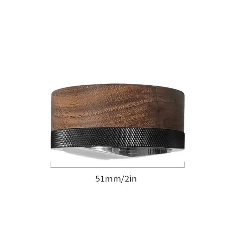 Modern dark brown espresso distribution tool kitchen tamper