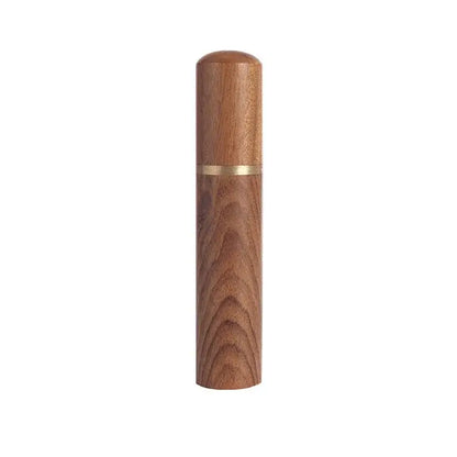 Modern dark wood espresso coffee stirrer – kitchen needle distributor
