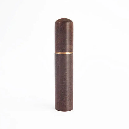 Modern dark wood espresso coffee stirrer – kitchen needle distributor
