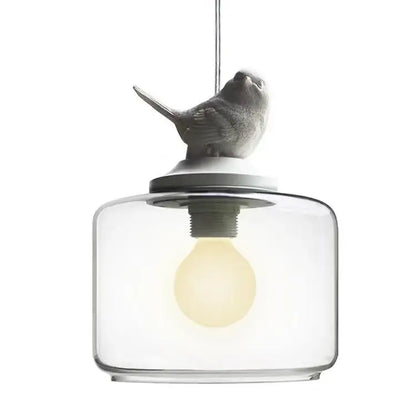 Modern bird led glass chandelier dining room light