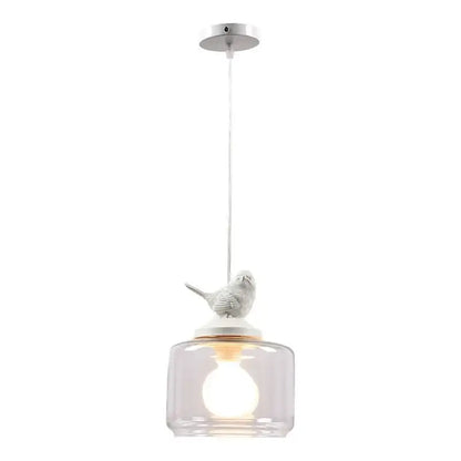 Modern bird led glass chandelier dining room light