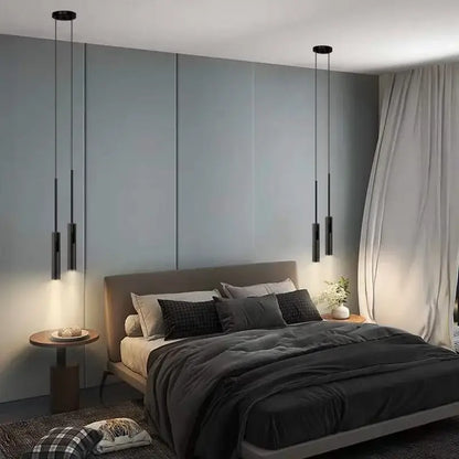Modern black chandelier bedroom adjustable spotlight pendant