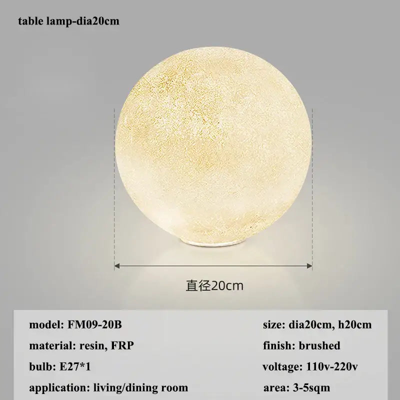 Modern cream moon led pendant chandelier for living room