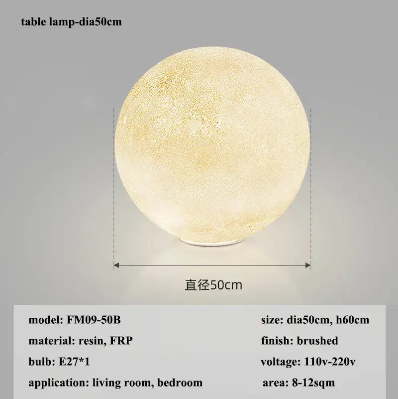 Modern cream moon led pendant chandelier for living room