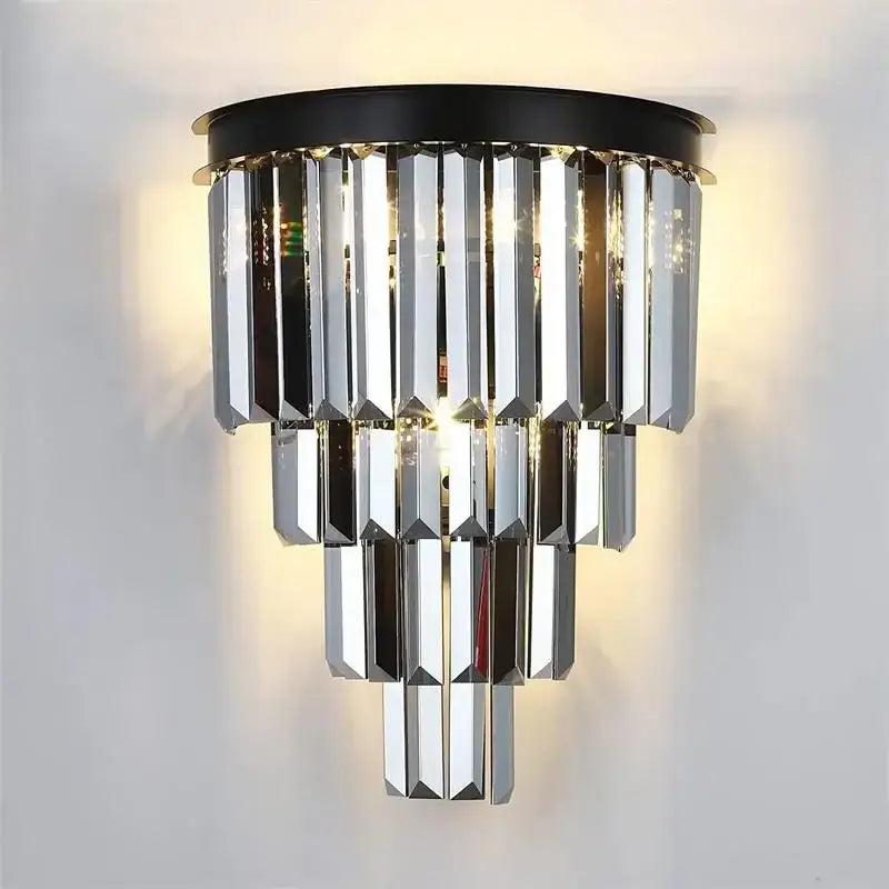 Modern crystal gold led chandelier for living room