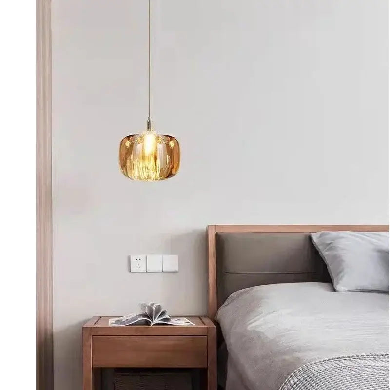Modern crystal led chandelier living room orb pendant light