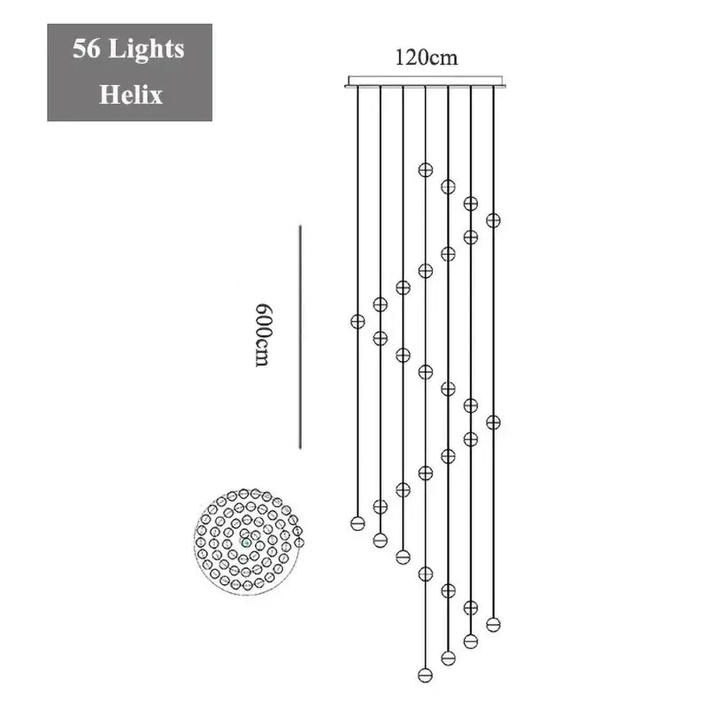 Modern decorbites crystal led chandelier living room pendant light