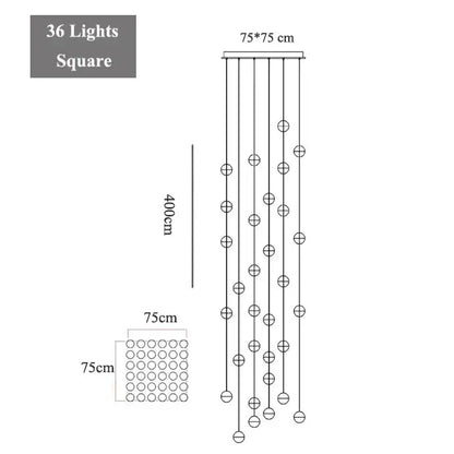 Modern decorbites crystal led chandelier living room pendant light
