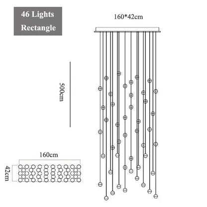 Modern decorbites crystal led chandelier living room pendant light