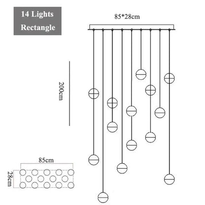 Modern decorbites crystal led chandelier living room pendant light