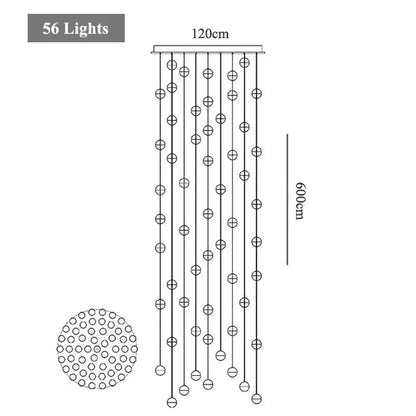 Modern decorbites crystal led chandelier living room pendant light