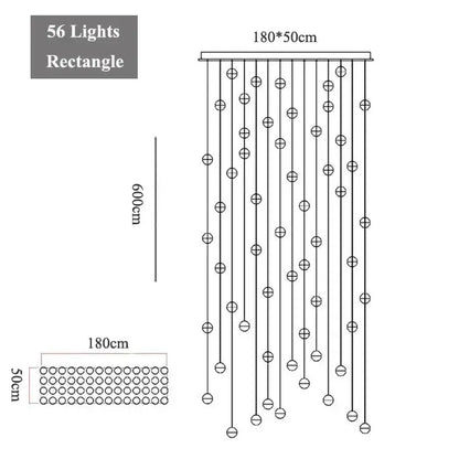 Modern decorbites crystal led chandelier living room pendant light