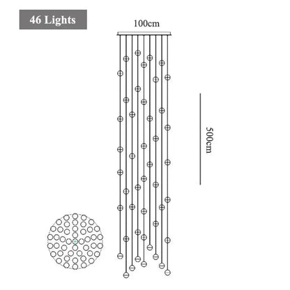 Modern decorbites crystal led chandelier living room pendant light