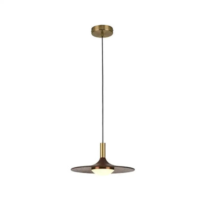 Modern flying saucer solid wood chandelier bedroom light