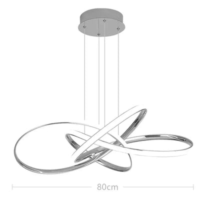 Modern gold ring led chandelier for dining room lighting