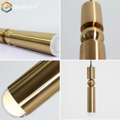 Modern golden led chandelier for dining room