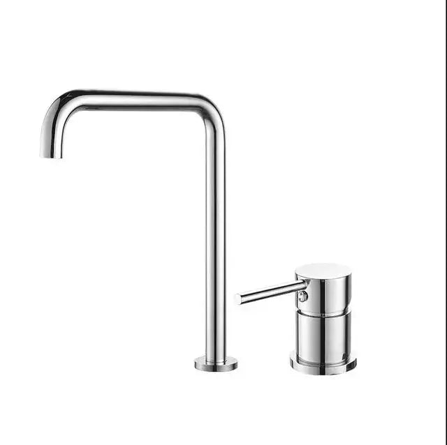 Modern gun grey rotating faucet kitchen sink tap