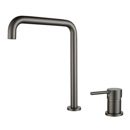 Modern gun grey rotating faucet kitchen sink tap