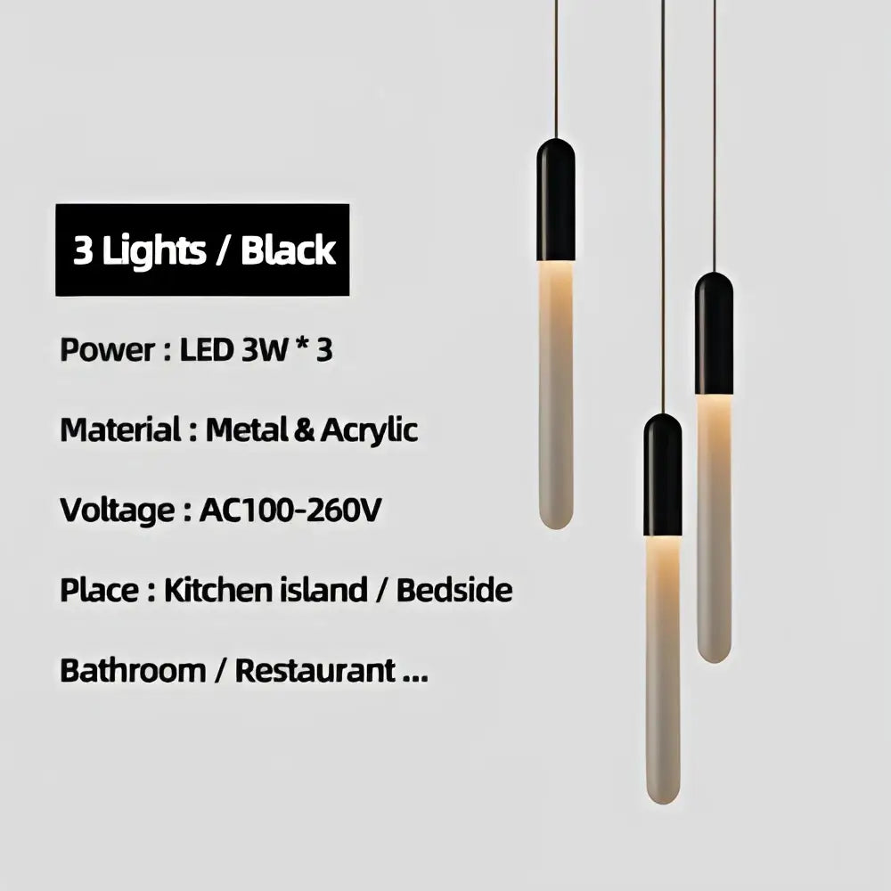 Modern luxe gold tube chandelier dining room lighting