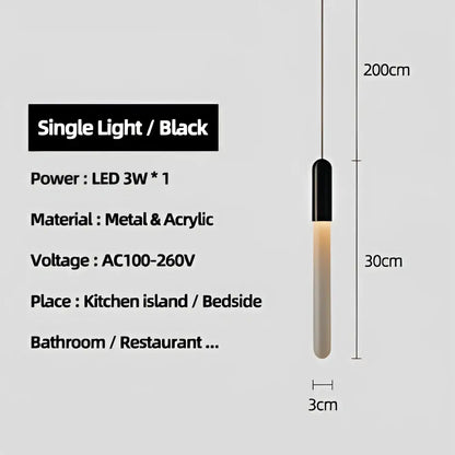 Modern luxe gold tube chandelier dining room lighting