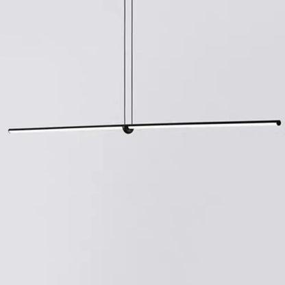 DecorBites™ Modern Designer Line Art Pendant Ceiling Light with LED Island Lighting for Dining Room, Black Metallic Finish