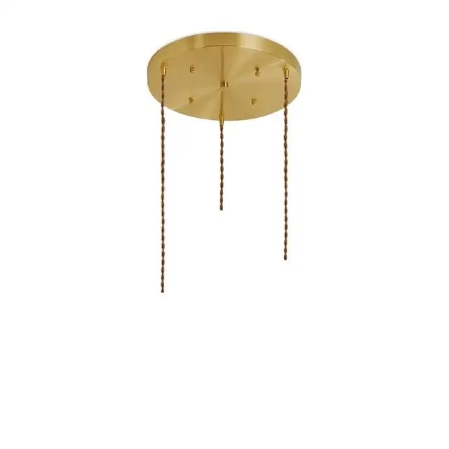 Modern diamond amber glass led pendant light for dining room