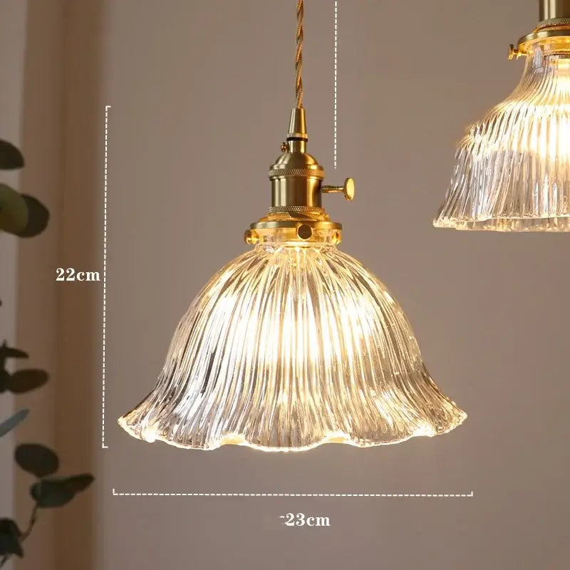 Modern diamond amber glass led pendant light for dining room