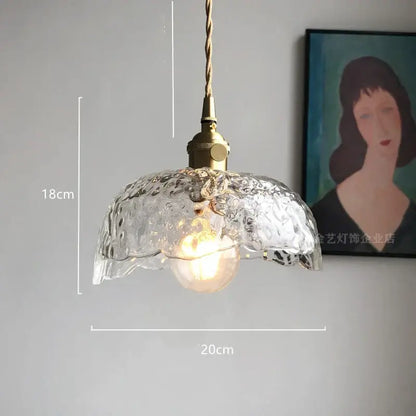 Modern diamond amber glass led pendant light for dining room