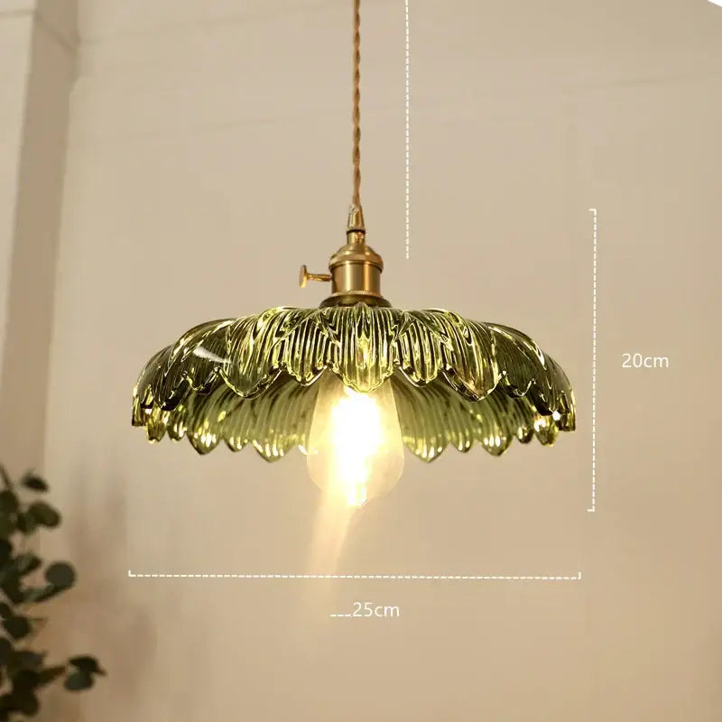 Modern diamond amber glass led pendant light for dining room