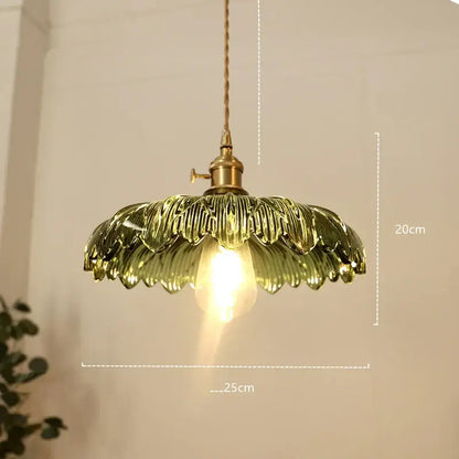 Modern diamond amber glass led pendant light for dining room