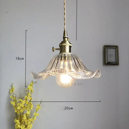 Modern diamond amber glass led pendant light for dining room