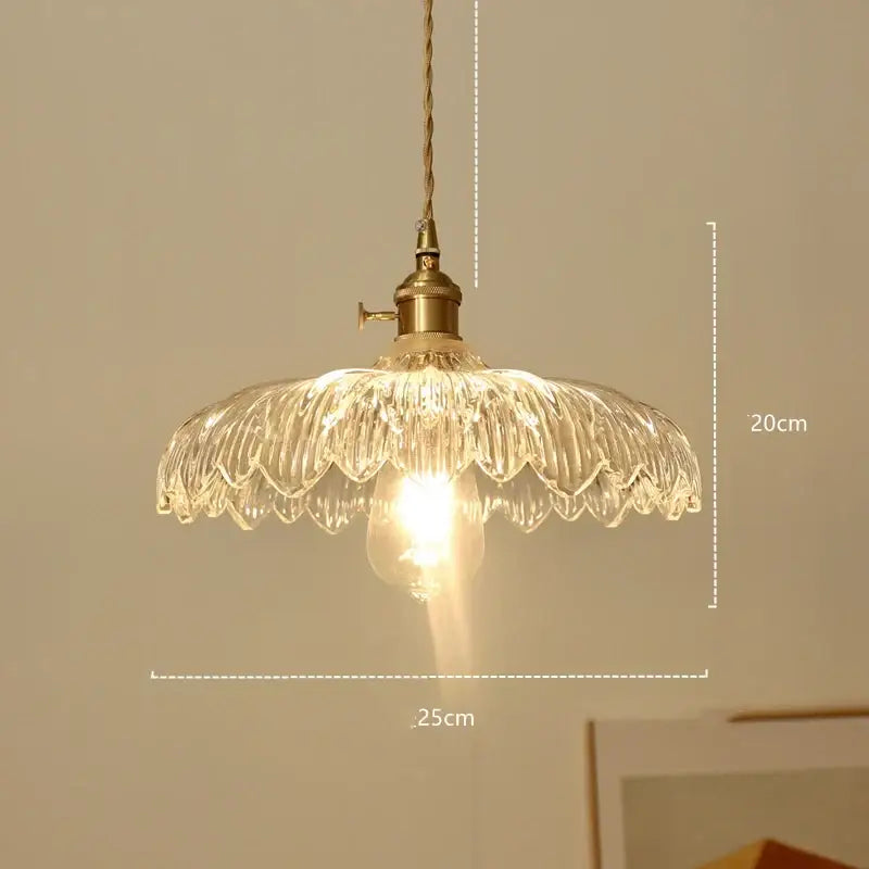Modern diamond amber glass led pendant light for dining room