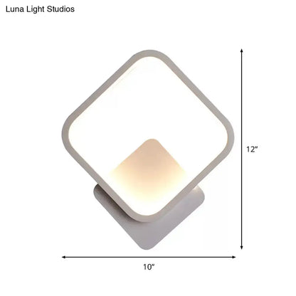 Modern diamond white led wall lamp bedroom sconce light