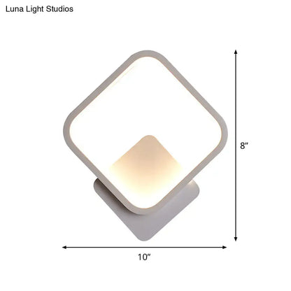 Modern diamond white led wall lamp bedroom sconce light