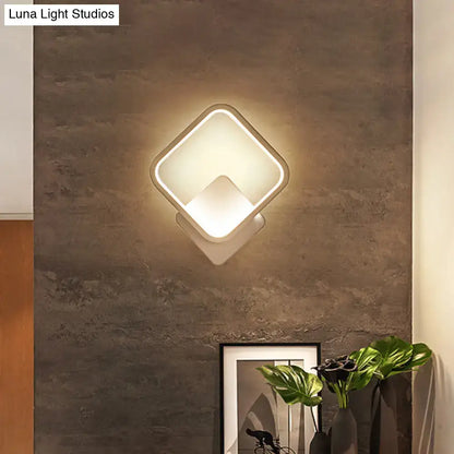 Modern diamond white led wall lamp bedroom sconce light