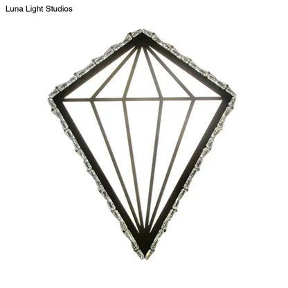 Modern diamond white wall light bedroom warm white light