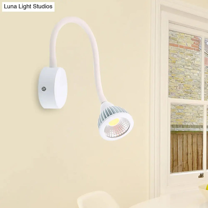 DecorBites™ Modern Dome Aluminum LED Wall Sconce Light with Adjustable Warm/White Lighting - Switch Optional