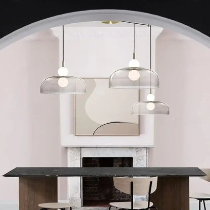 Modern double balls glass chandelier – kitchen pendant light