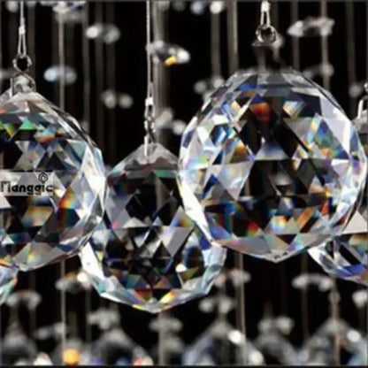 Modern double spiral crystal chandelier for hotel and villa living room