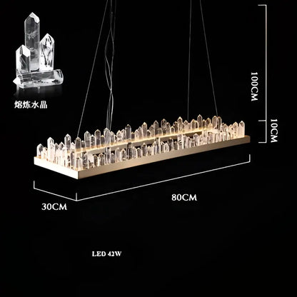 Modern double tier gold dimmalbe led crystal high ceiling chandelier