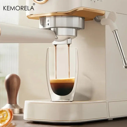 Modern double wall glass coffee mugs kitchen insulated tumbler set