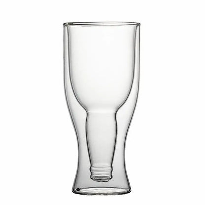 Modern double wall mug beer and wine glass dining room set