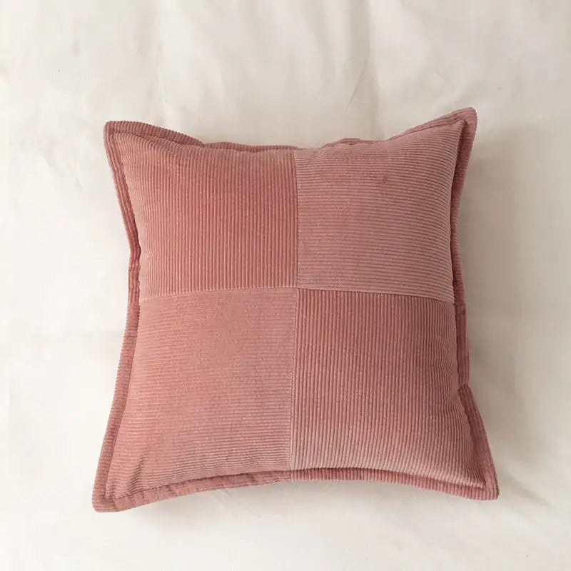 Modern earth tone corduroy pillow cover living room cushion