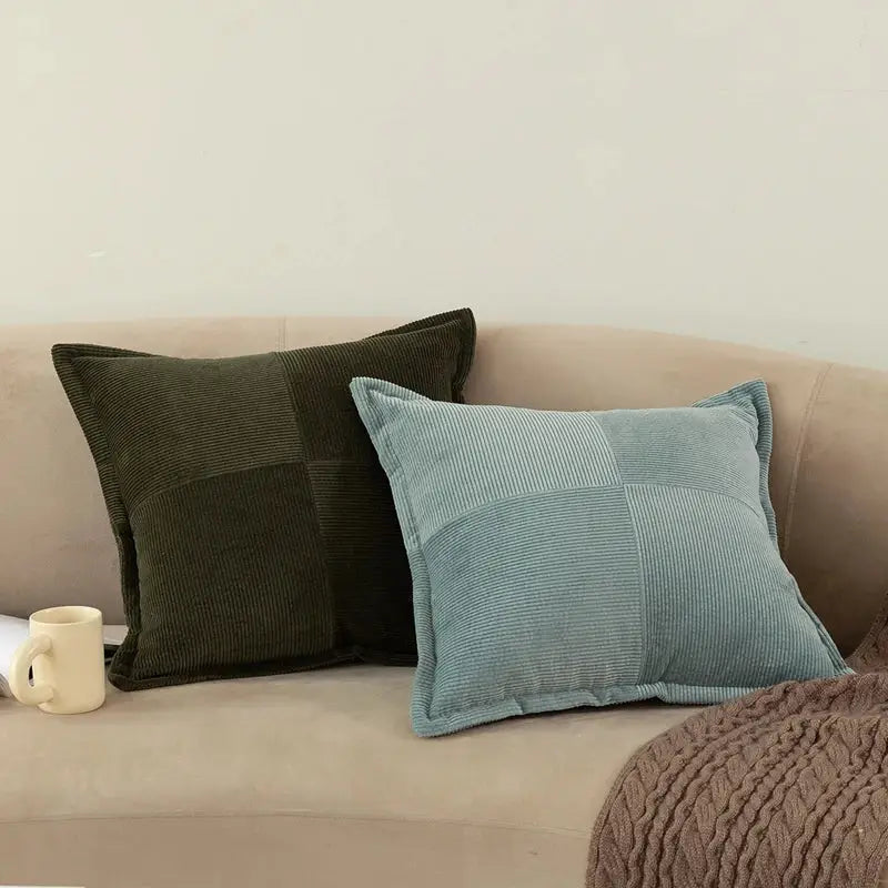 Modern earth tone corduroy pillow cover living room cushion