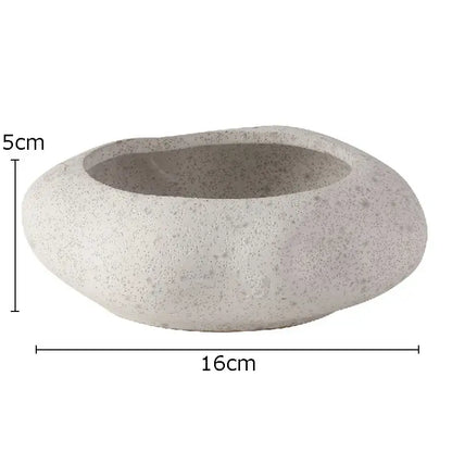Modern earthy lotus seedpod ceramic incense burner living room decor